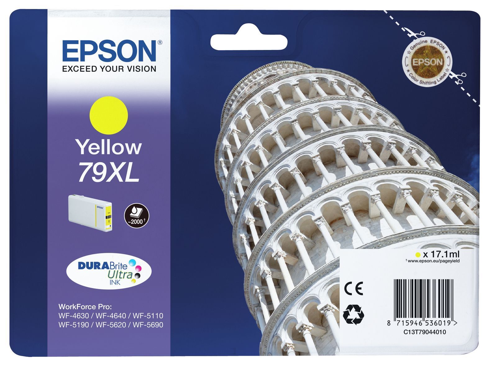 Epson Tower of Pisa Tanica Giallo [C13T79044010]