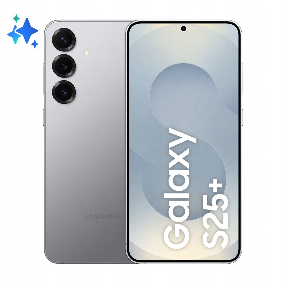 Samsung Galaxy S25+ Smartphone AI, Display 6.7'' QHD+ Dynamic AMOLED 2X, Fotocamera 50MP, RAM 12GB, 512GB, 4.900 mAh, Silver shadow [SM-S936BZSGEUE]