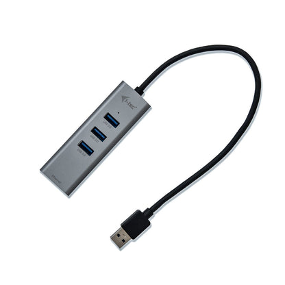 i-tec Metal U3METALG3HUB hub di interfaccia USB 3.2 Gen 1 (3.1 Gen 1) Type-A 5000 Mbit/s Grigio [U3METALG3HUB]