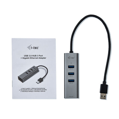 i-tec Metal U3METALG3HUB hub di interfaccia USB 3.2 Gen 1 (3.1 Gen 1) Type-A 5000 Mbit/s Grigio [U3METALG3HUB]