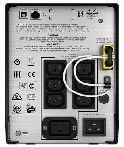 APC SMC2000I gruppo di continuità (UPS) A linea interattiva 2 kVA 1300 W 7 presa(e) AC [SMC2000I]
