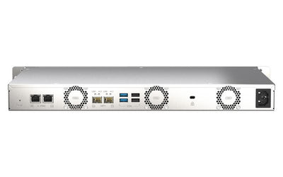 QNAP TS-435XEU NAS Rack (1U) Marvell CN9131 4 GB DDR4 0 TB QNAP QTS Nero, Grigio [TS-435XEU-4G]