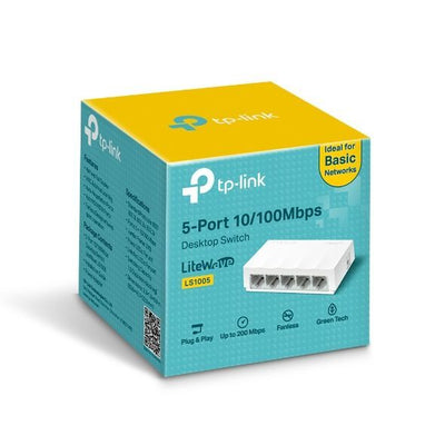 TP-Link LS1005 switch di rete Non gestito Fast Ethernet (10/100) Bianco [LS1005]