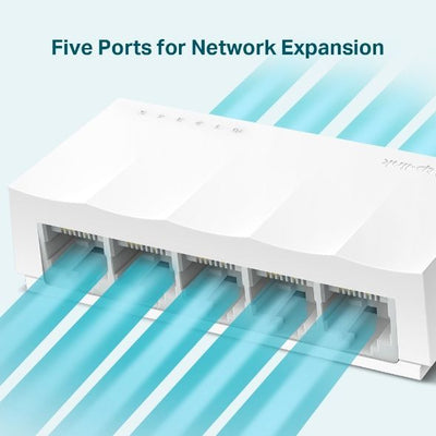 TP-Link LS1005 switch di rete Non gestito Fast Ethernet (10/100) Bianco [LS1005]