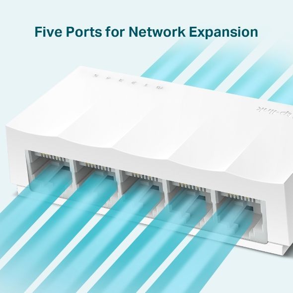 TP-Link LS1005 switch di rete Non gestito Fast Ethernet (10/100) Bianco [LS1005]