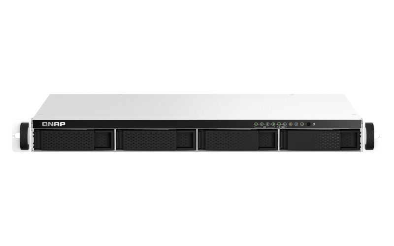 QNAP TS-464eU NAS Rack (1U) Intel Celeron N5095 8 GB DDR4 0 TB QNAP Turbo System Alluminio, Nero [TS-464EU-8G]