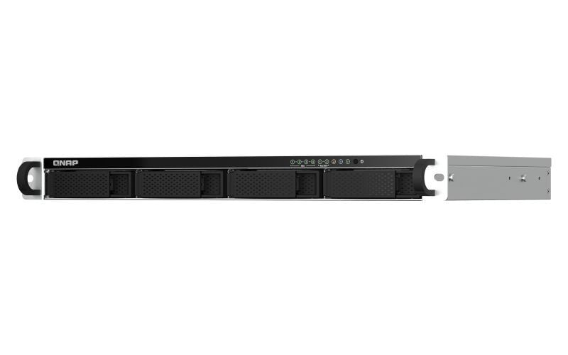 QNAP TS-464eU NAS Rack (1U) Intel Celeron N5095 8 GB DDR4 0 TB QNAP Turbo System Alluminio, Nero [TS-464EU-8G]