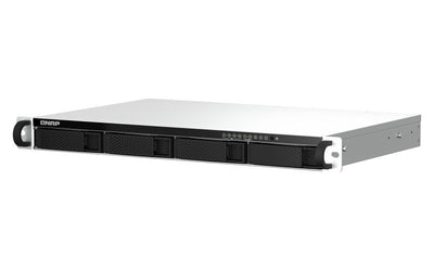 QNAP TS-464eU NAS Rack (1U) Intel Celeron N5095 8 GB DDR4 0 TB QNAP Turbo System Alluminio, Nero [TS-464EU-8G]