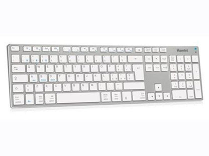 Hamlet XKKITA-MCBT tastiera Universale Bluetooth Italiano Argento, Bianco [XKKITA-MCBT]
