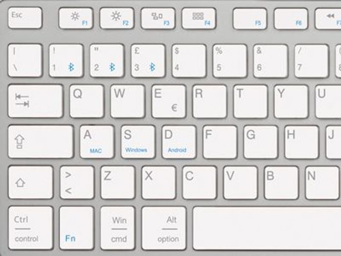 Hamlet XKKITA-MCBT tastiera Universale Bluetooth Italiano Argento, Bianco [XKKITA-MCBT]