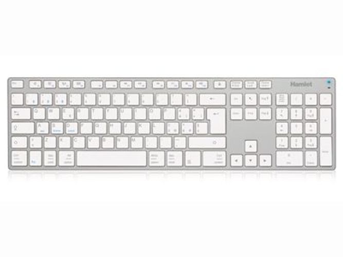 Hamlet XKKITA-MCBT tastiera Universale Bluetooth Italiano Argento, Bianco [XKKITA-MCBT]