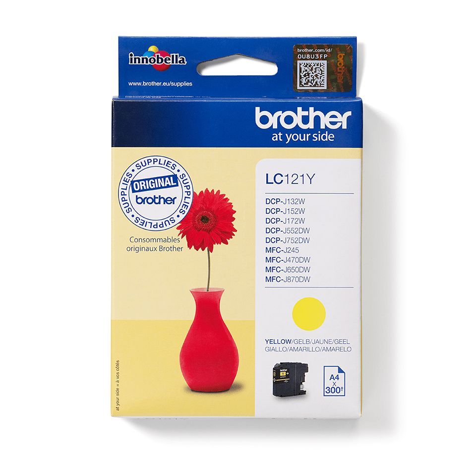 Brother LC-121Y cartuccia d'inchiostro 1 pz Originale Giallo [LC121Y]
