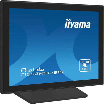 iiyama ProLite T1532MSC-B1S Monitor PC 38,1 cm (15") 1024 x 768 Pixel XGA LCD Touch screen Nero [T1532MSC-B1S]