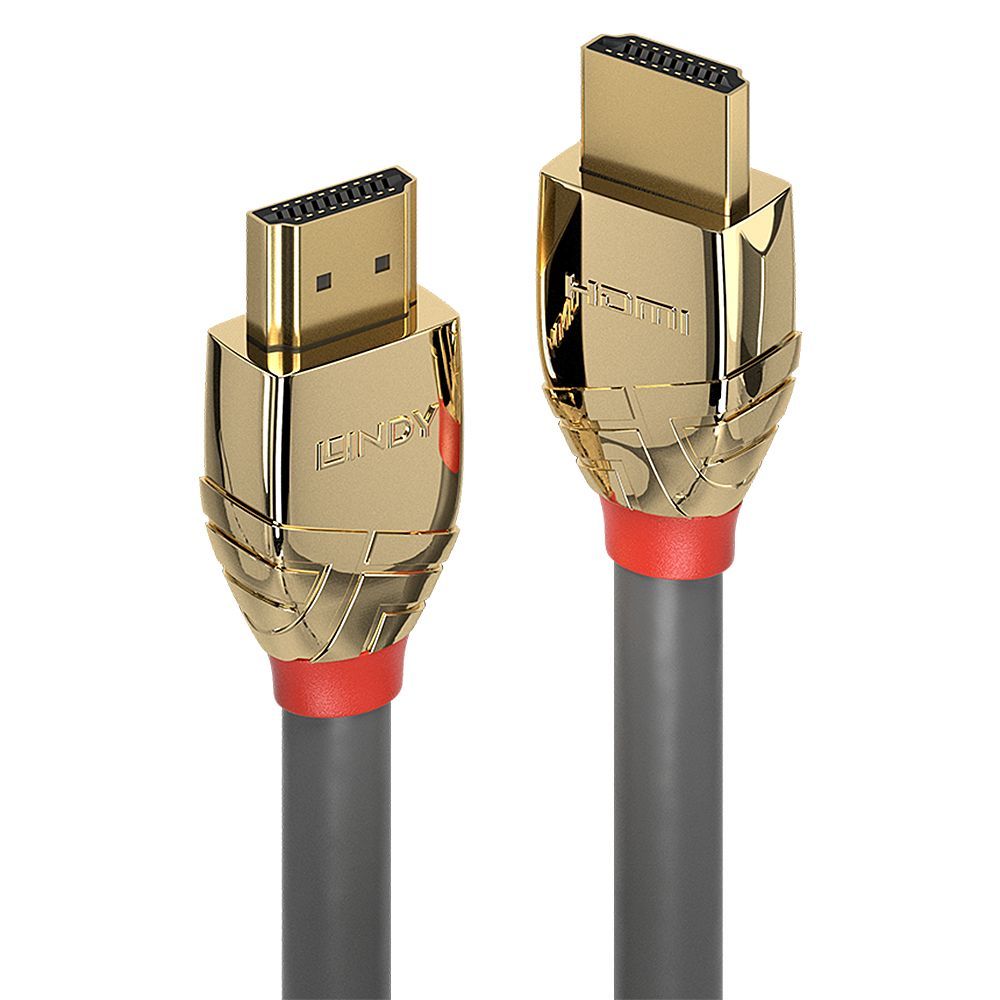 Lindy 37864 cavo HDMI 5 m HDMI tipo A (Standard) Oro, Grigio [LINDY37864]