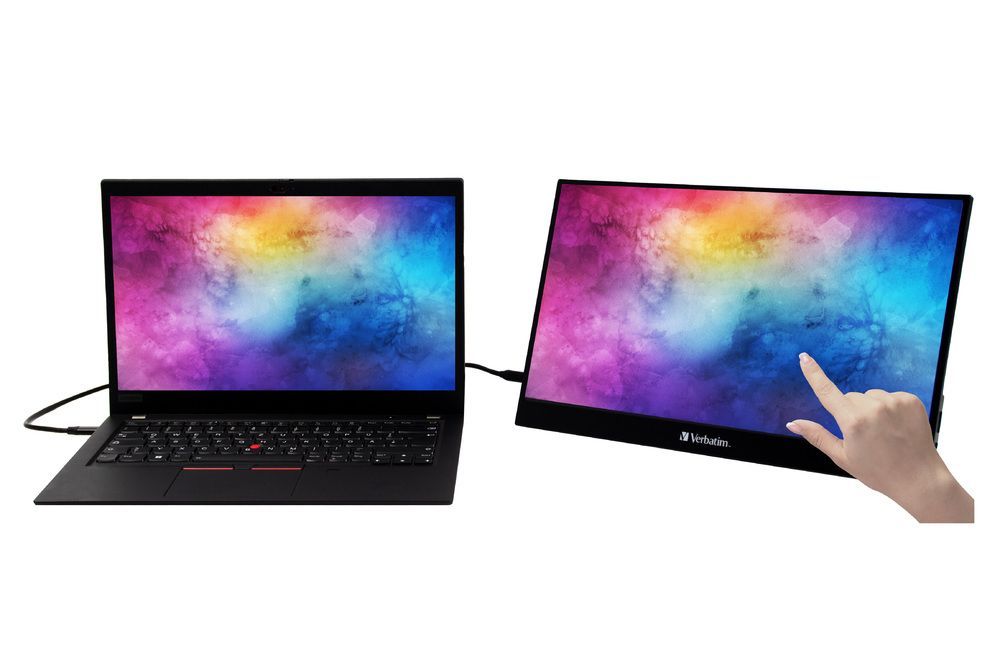 Verbatim 49593 Monitor PC 43,9 cm (17.3") 1920 x 1080 Pixel Full HD LCD Touch screen Nero [49593]