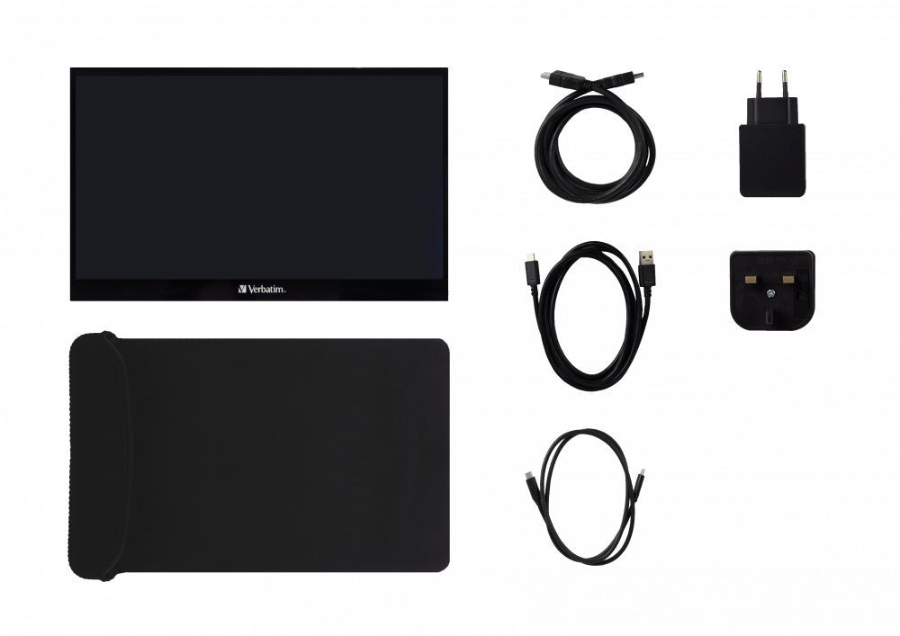 Verbatim 49593 Monitor PC 43,9 cm (17.3") 1920 x 1080 Pixel Full HD LCD Touch screen Nero [49593]