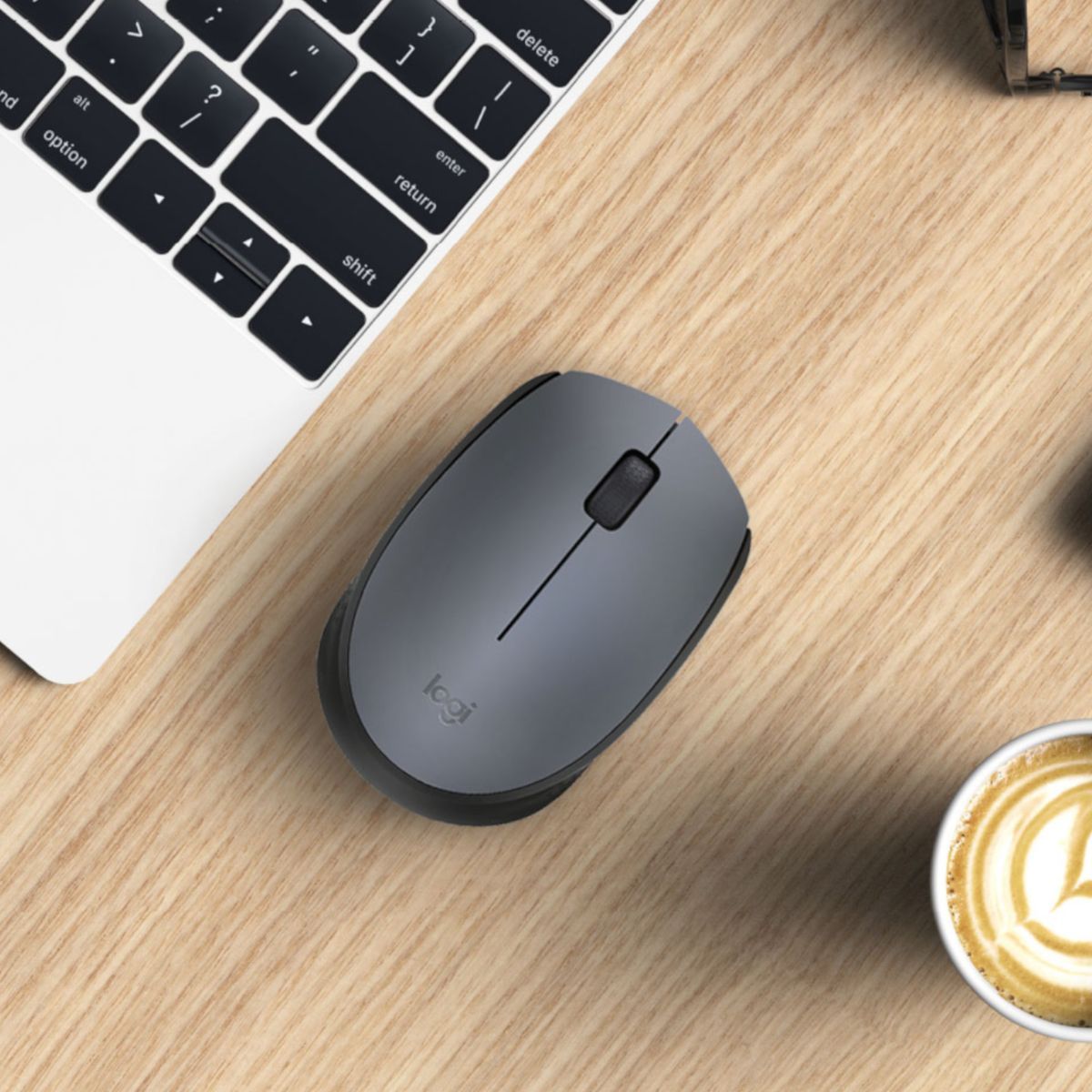Logitech M170 Grey-K mouse Ufficio Ambidestro RF Wireless Ottico 1000 DPI [910-004642]