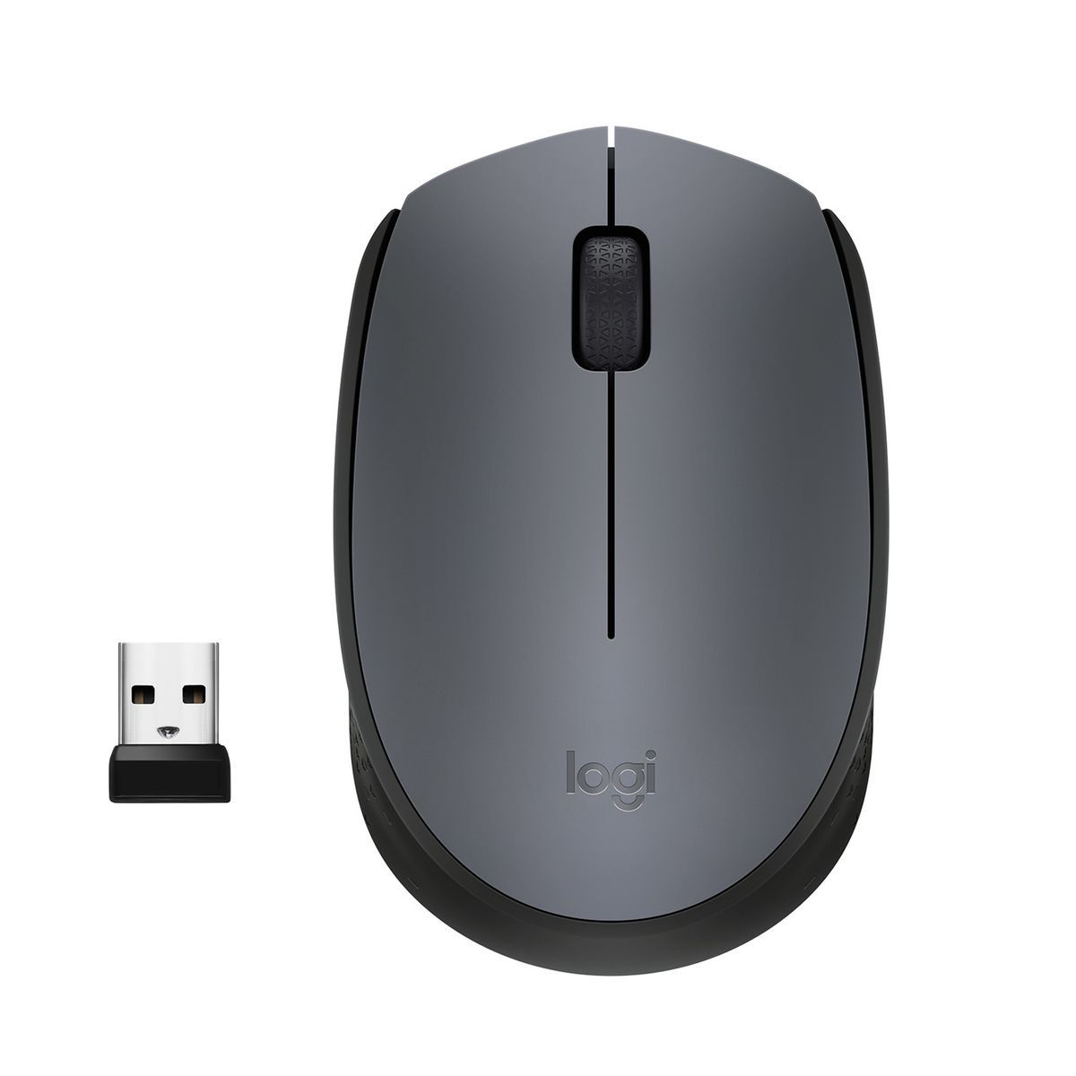 Logitech M170 Grey-K mouse Ufficio Ambidestro RF Wireless Ottico 1000 DPI [910-004642]