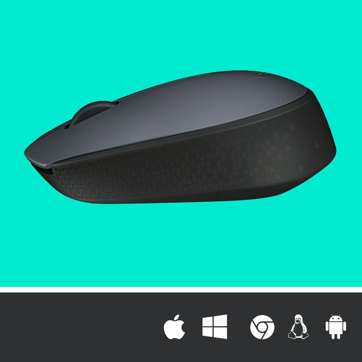 Logitech M170 Grey-K mouse Ufficio Ambidestro RF Wireless Ottico 1000 DPI [910-004642]