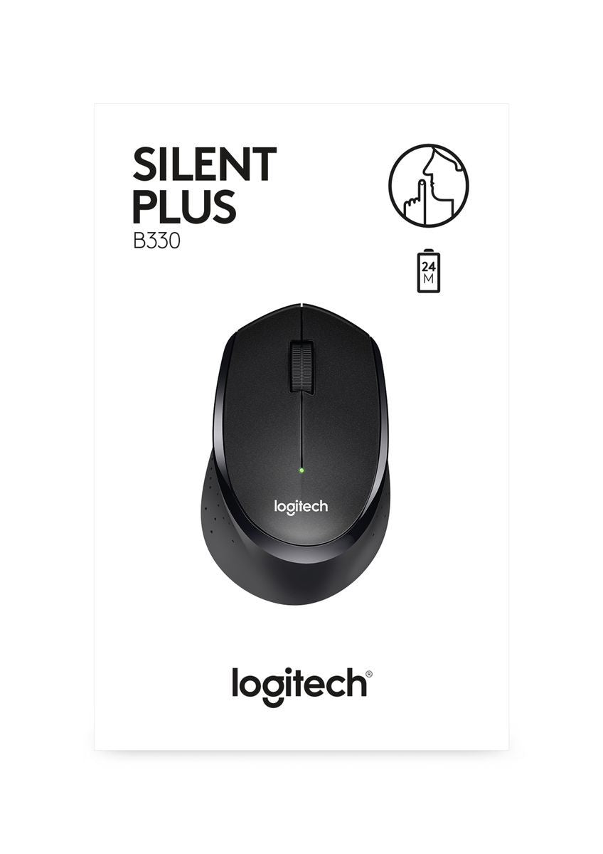 Logitech B330 Silent Plus mouse Ufficio Mano destra RF Wireless Ottico 1000 DPI [910-004913]