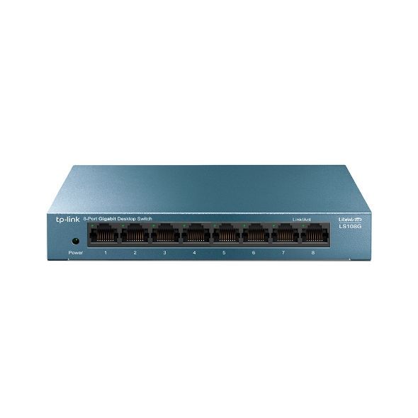 TP-Link LS108G switch di rete Non gestito Gigabit Ethernet (10/100/1000) Blu [LS108G]