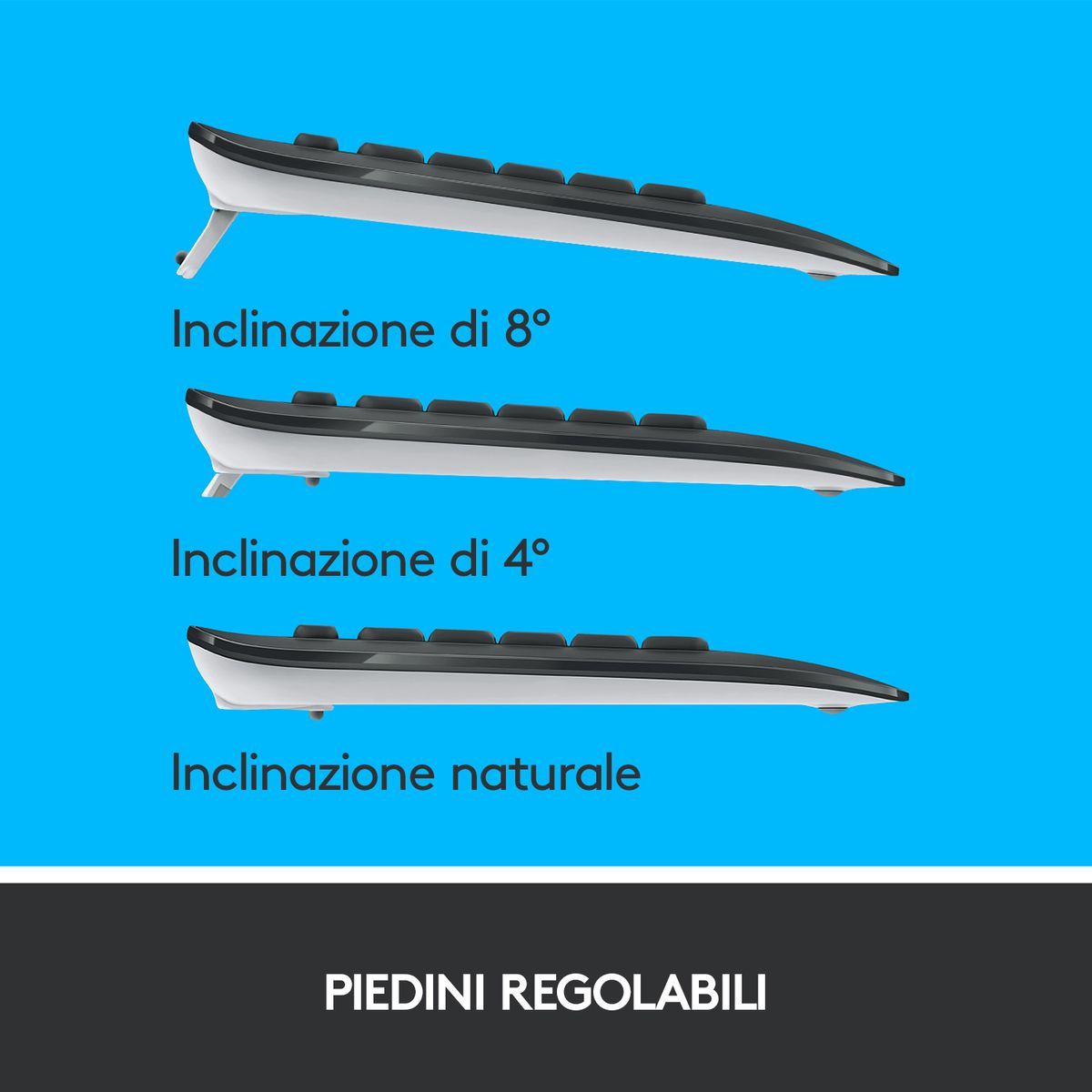 Logitech MK540 Advanced Combo Tastiera e Mouse Wireless per Windows, Ricevitore USB Unifying 2,4 GHz, Tasti di Scelta Rapida Multimediali, Durata Batteria di 3 Anni, per PC, Laptop [920-008679]