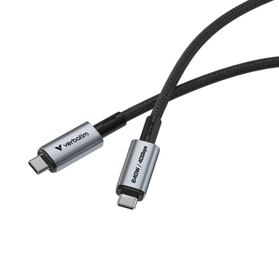 Verbatim 31847 cavo USB USB4 Gen 2x2 1,2 m USB C 40 Gbit/s 240 W Nero [31847]