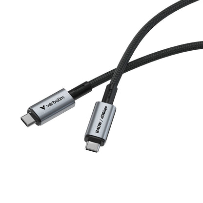 VERBATIM CAVO SYNC CHARGE CABLE USB-C TO USB-C 240W 40 GBPS 120 CM [31847]