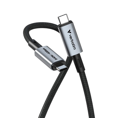 VERBATIM CAVO SYNC CHARGE CABLE USB-C TO USB-C 240W 40 GBPS 120 CM [31847]