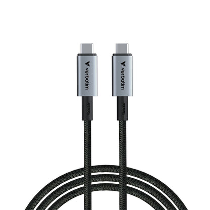 VERBATIM CAVO SYNC CHARGE CABLE USB-C TO USB-C 240W 40 GBPS 120 CM [31847]