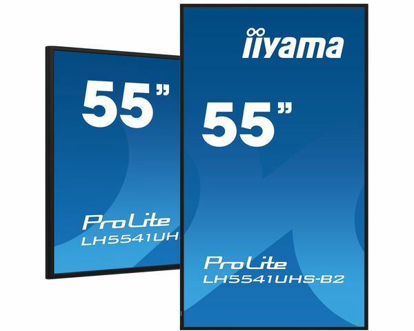 iiyama LH5541UHS-B2 visualizzatore di messaggi Design chiosco 138,7 cm (54.6") LCD 500 cd/m 4K Ultra HD Nero Processore integrato 18/7 [LH5541UHS-B2]