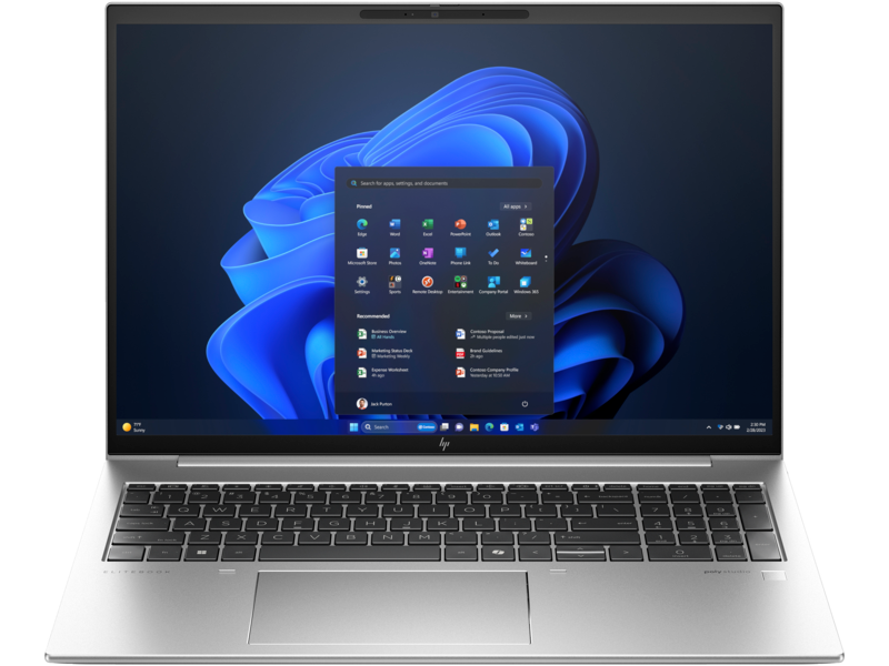 HP EliteBook 860 G11 Intel Core Ultra 5 125U Computer portatile 40,6 cm (16") Touch screen WUXGA 16 GB DDR5-SDRAM 512 GB SSD Wi-Fi 6E (802.11ax) Windows 11 Pro Argento [A36YDET#ABZ]