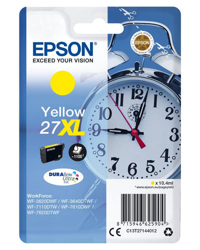 Epson Alarm clock Cartuccia Sveglia Giallo Inchiostri DURABrite Ultra 27XL [C13T27144012]