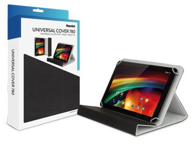 Hamlet Universal Cover 780 custodia universale per tablet da 7-8'' nera [XPADCV780BK]