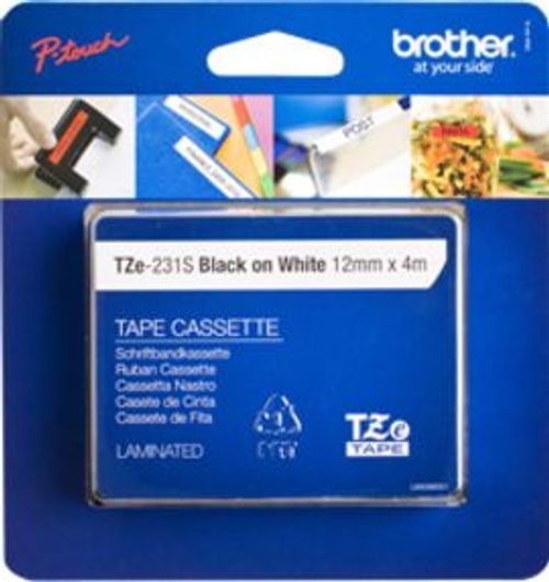 Brother TZE231S2 nastro per etichettatrice Nero su bianco TZe [TZE231S2]