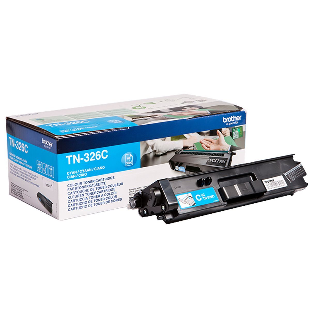 Brother TN-326C cartuccia toner 1 pz Originale Ciano [TN326C]