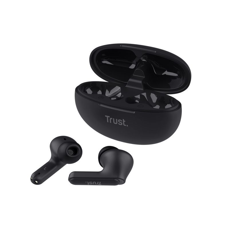 Trust Yavi Auricolare True Wireless Stereo (TWS) In-ear Musica e Chiamate USB tipo-C Bluetooth Nero [25296]