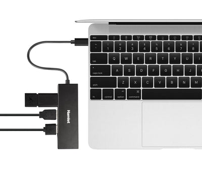 Hamlet Hub Usb 3.1 Type C 4 porte trasferimento fino a 5 Gbps [XHUB4031TC]