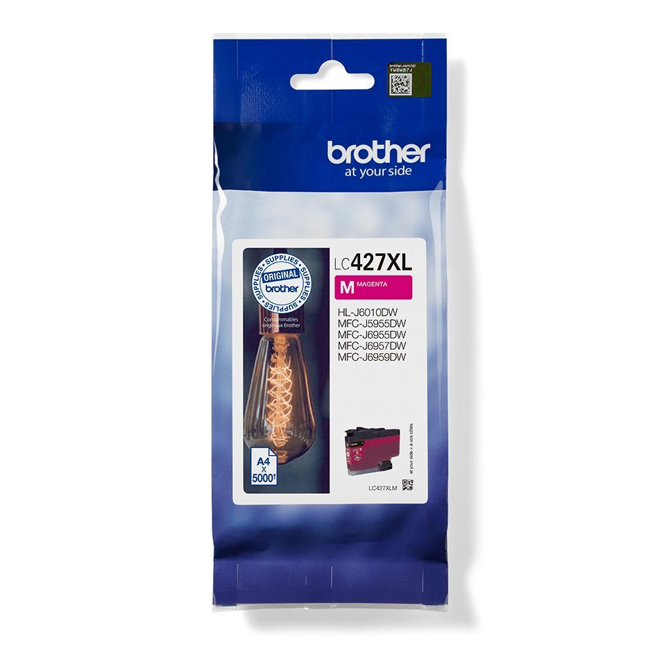 Brother LC427XLM cartuccia d'inchiostro 1 pz Originale Resa elevata (XL) Magenta [LC427XLM]