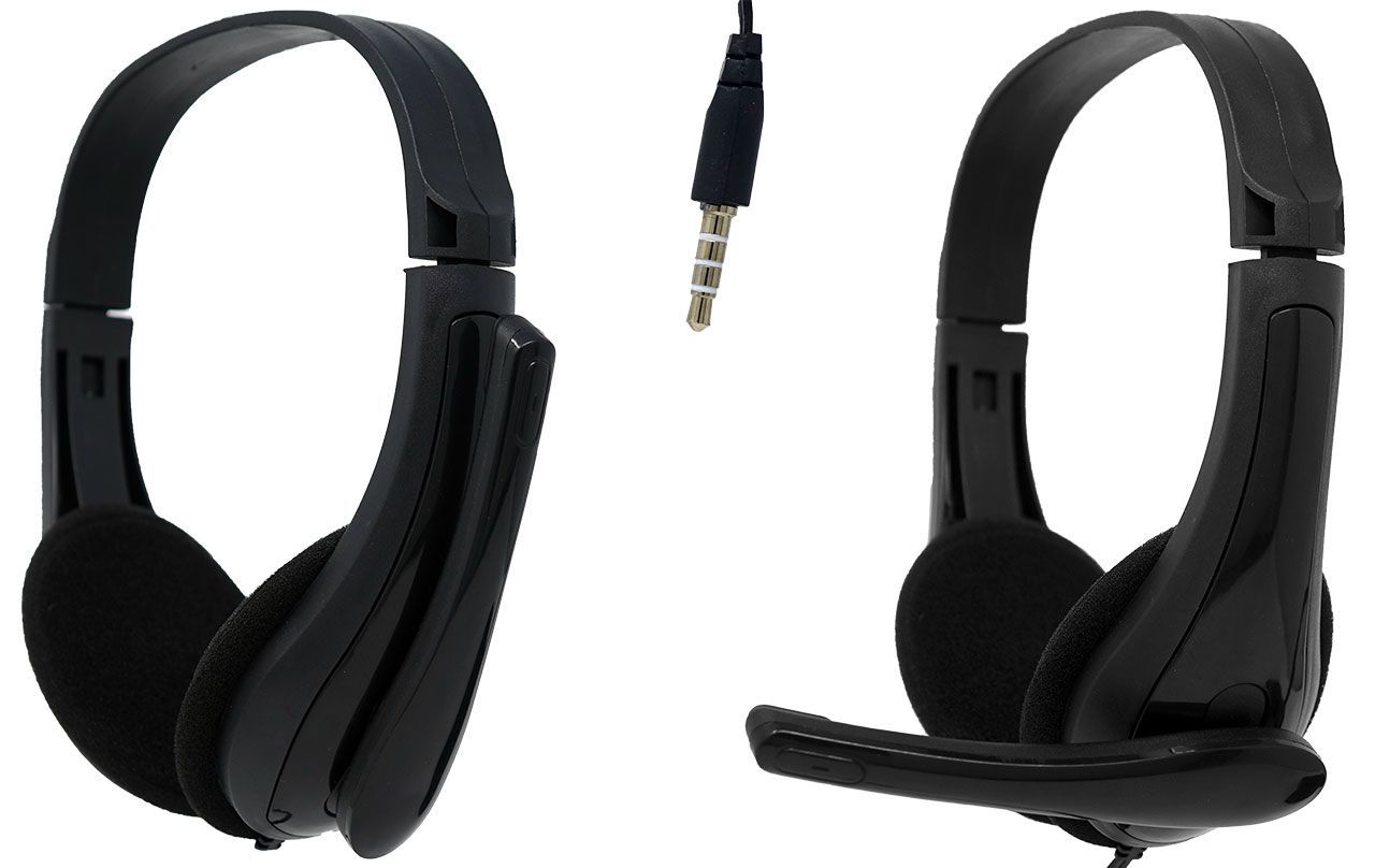 Empire Media DESK-930 Auricolare Cablato A Padiglione Musica e Chiamate Nero [EMSP.DESK930]