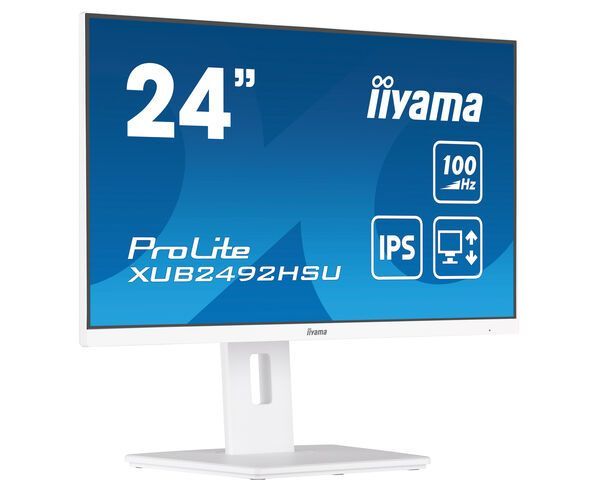 iiyama XUB2492HSU-W6 Monitor PC 60,5 cm (23.8") 1920 x 1080 Pixel Full HD LED Bianco [XUB2492HSU-W6]