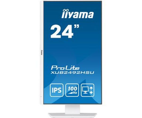 iiyama XUB2492HSU-W6 Monitor PC 60,5 cm (23.8") 1920 x 1080 Pixel Full HD LED Bianco [XUB2492HSU-W6]
