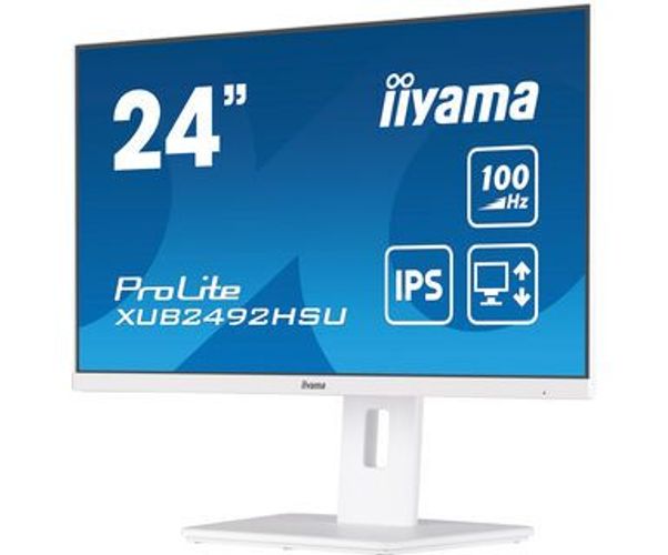 iiyama XUB2492HSU-W6 Monitor PC 60,5 cm (23.8") 1920 x 1080 Pixel Full HD LED Bianco [XUB2492HSU-W6]