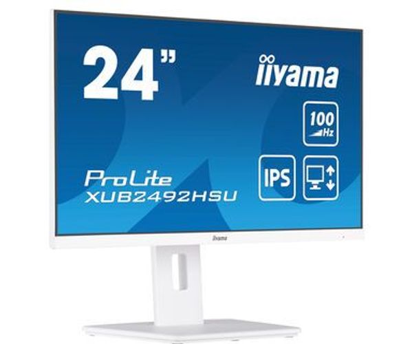 iiyama XUB2492HSU-W6 Monitor PC 60,5 cm (23.8") 1920 x 1080 Pixel Full HD LED Bianco [XUB2492HSU-W6]