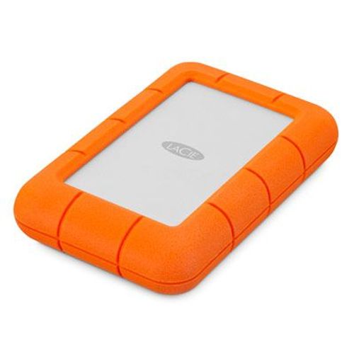 LaCie Rugged Mini, 2TB disco rigido esterno 2000 GB Alluminio, Arancione [LAC9000298]