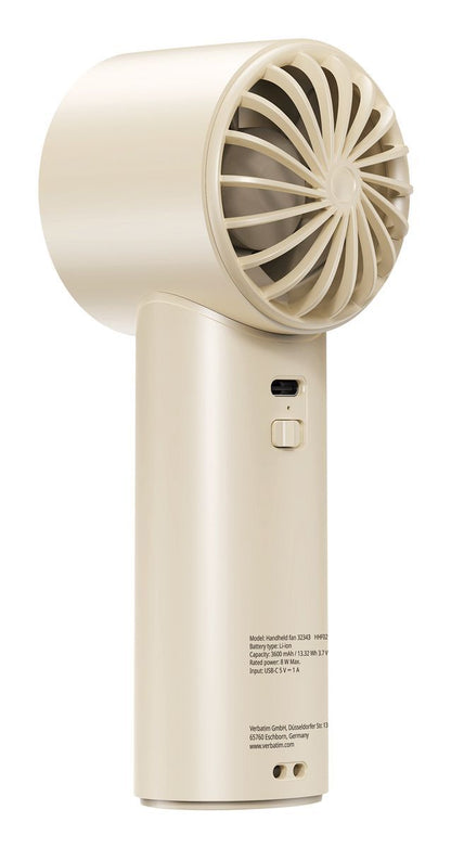 VERBATIM COOLNGO ICETOUCH HANDHELD FAN WHI/SILV [32343]