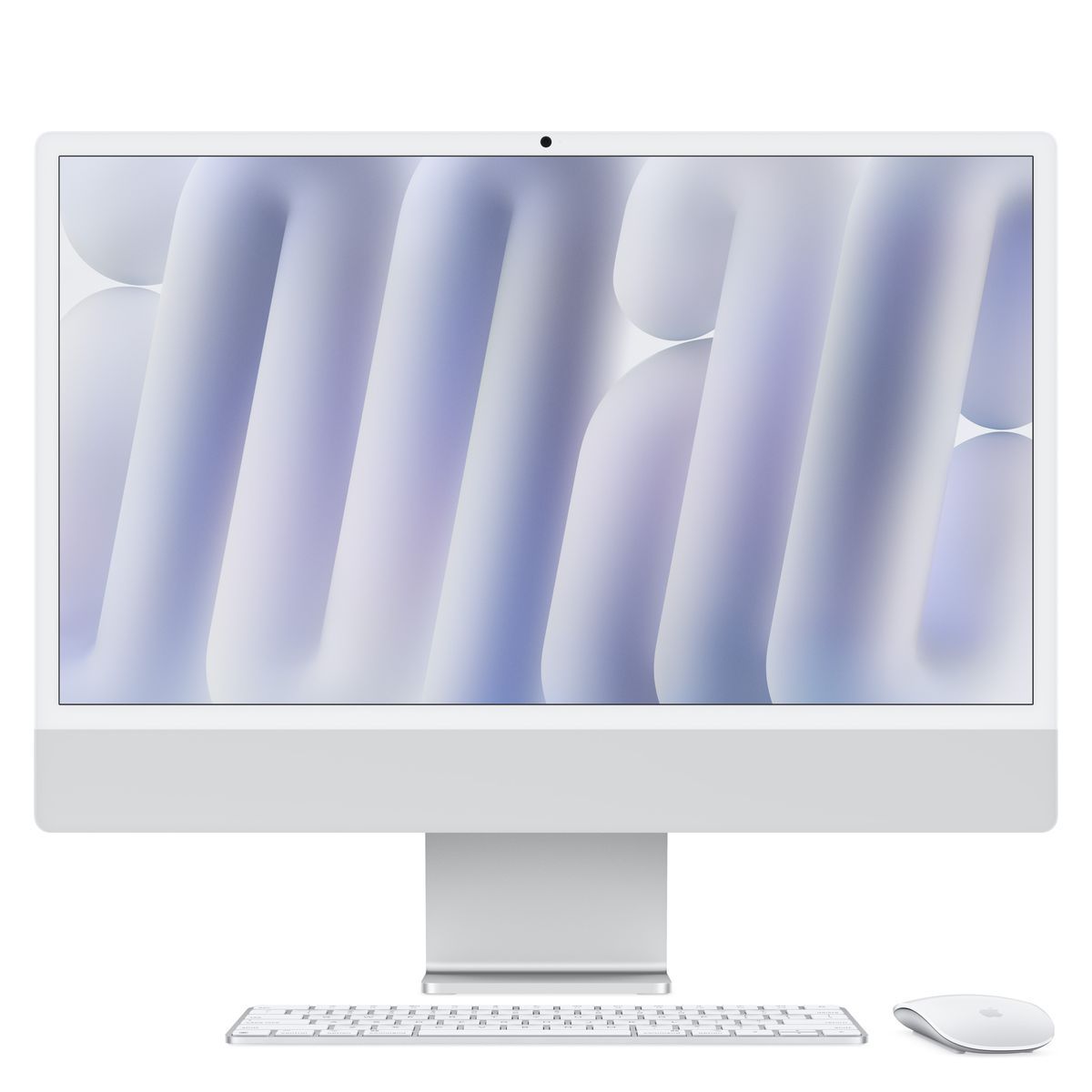 Apple iMac 24"Retina Display 4,5K, Chip M4 con CPU 8core, GPU 8core, 16GB, 256GB SSD, Argento [MWUC3T/A]