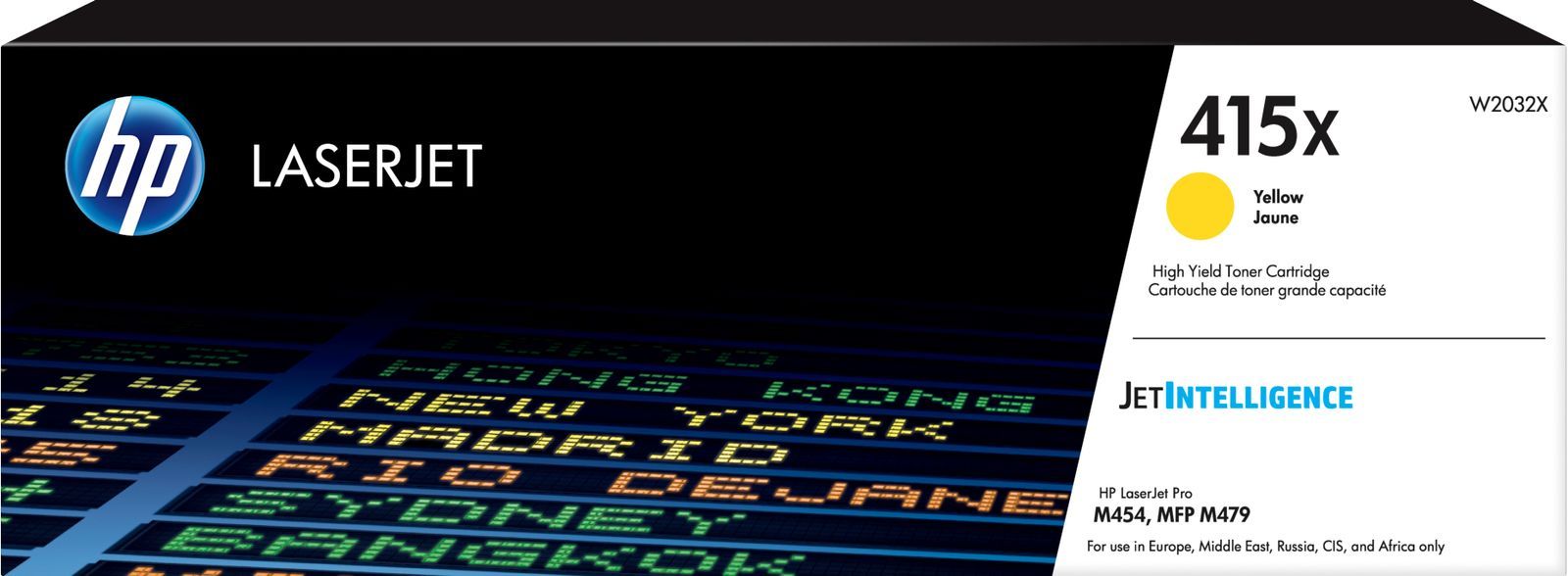 HP Cartuccia toner giallo originale LaserJet 415X ad alta capacità [W2032X]