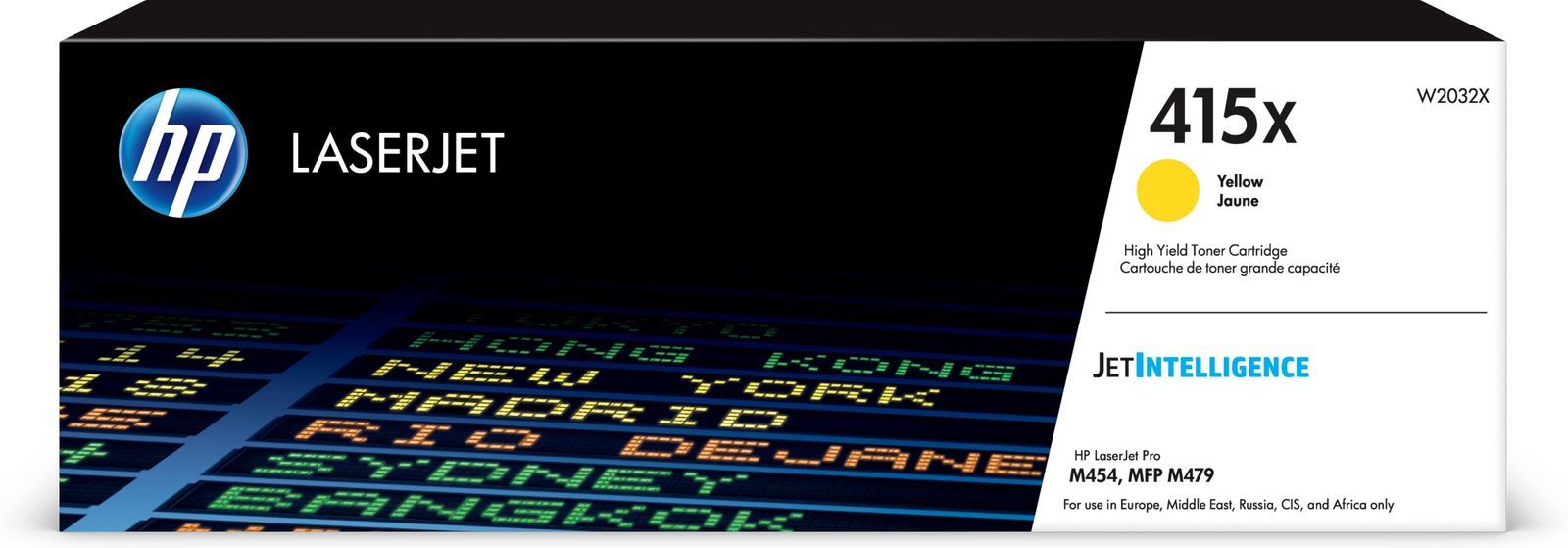 HP Cartuccia toner giallo originale LaserJet 415X ad alta capacità [W2032X]