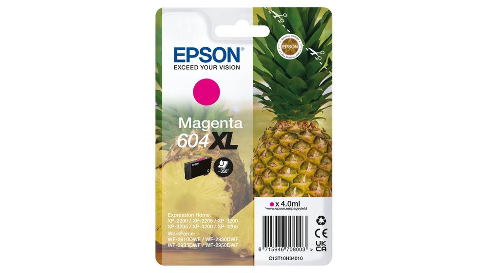 Epson Singlepack Magenta 604XL Ink [C13T10H34010]